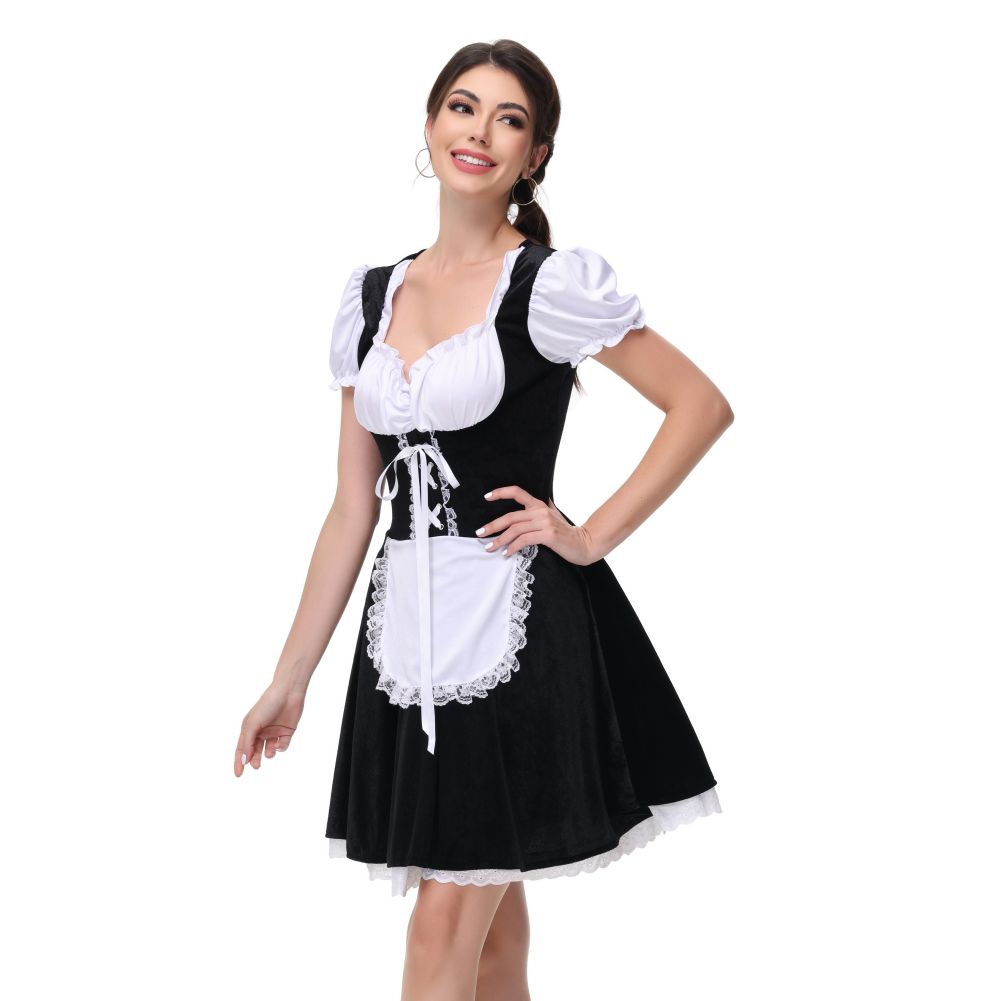 Женские костюмы Октоберфест для баварских платьев Dirndl в клетку